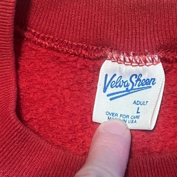 Velva Sheen vintage red Mickey Mouse South Carolina sweatshirt Made in the USA - Picture 6 of 7